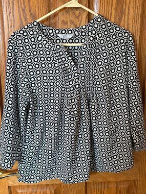 misses croft & barrow blouse size medium petite